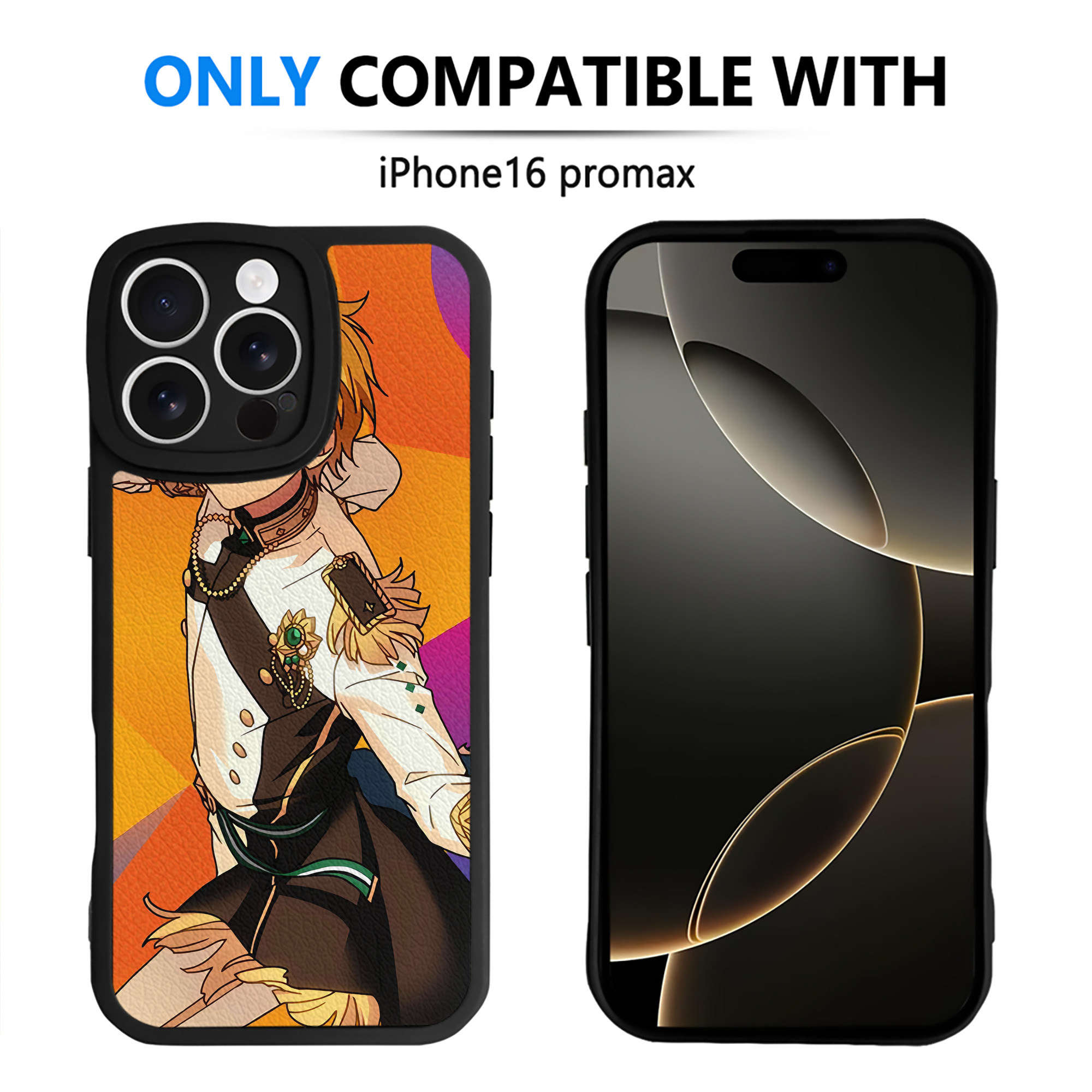 （画像用） あんさんぶるスターズ! Ensemble Stars 【iPhone 16シリーズ対応】シリコンスマホケース（レザー調） 材質：シリコン